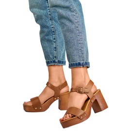 Sandales pour femmes 3993CA brun