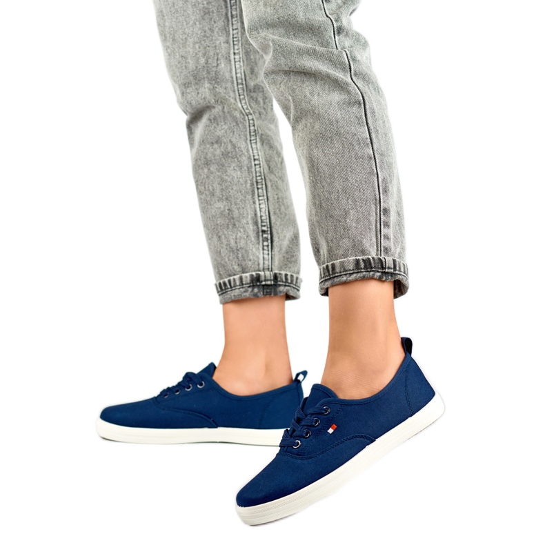 Baskets femme HB-6N, bleu marine