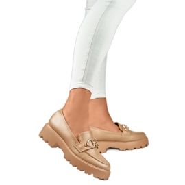 Chaussures femme avec décoration B2733KH brun