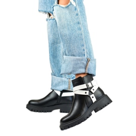 Bottes isolées pour femmes 250043BW-PU noir