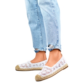 Espadrilles ajourées Femme 77-528W blanc