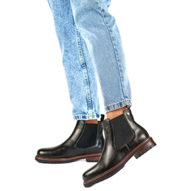 Bottines Chelsea Modèle GD-WL71B le noir