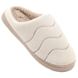 Chaussons d'intérieur en fourrure beige pour femmes, Unisoft 6622 Chaussons d'intérieur en fourrure beige pour femmes, Unisoft 6622