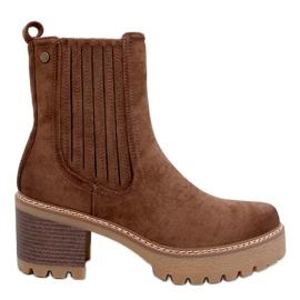 Bottines Chelsea Delis marron brun
