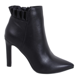 Etnea Bottines à talons hauts noires le noir