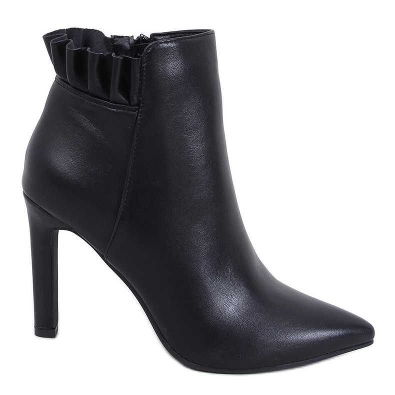 Etnea Bottines à talons hauts noires le noir