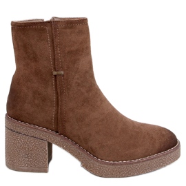 Bottines à talon stable Filly Green brun