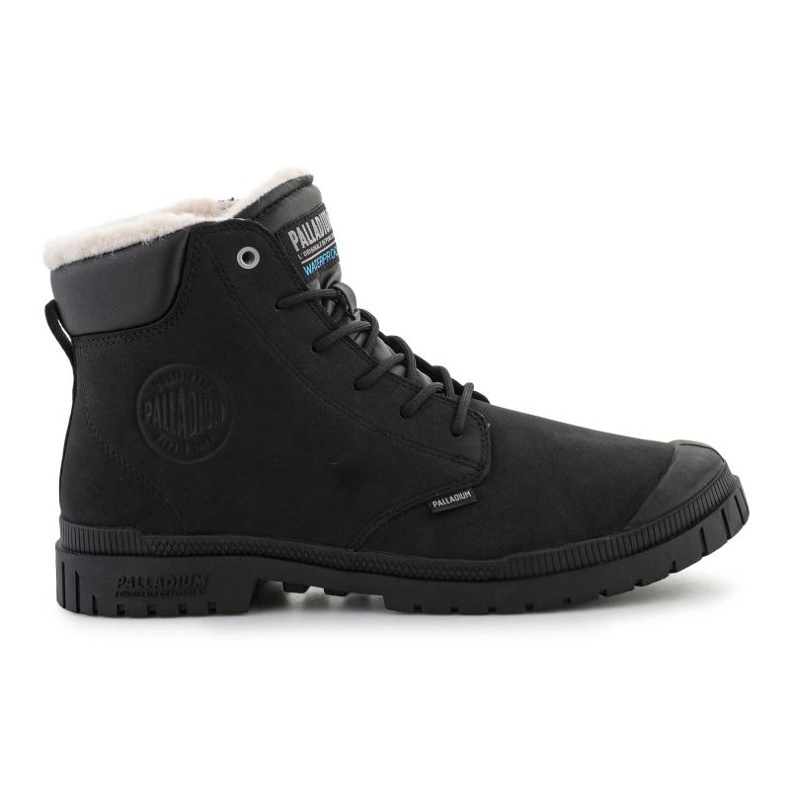 Chaussures Palladium sp20 Cuff cuir imperméable Wl 79067-008-M le noir