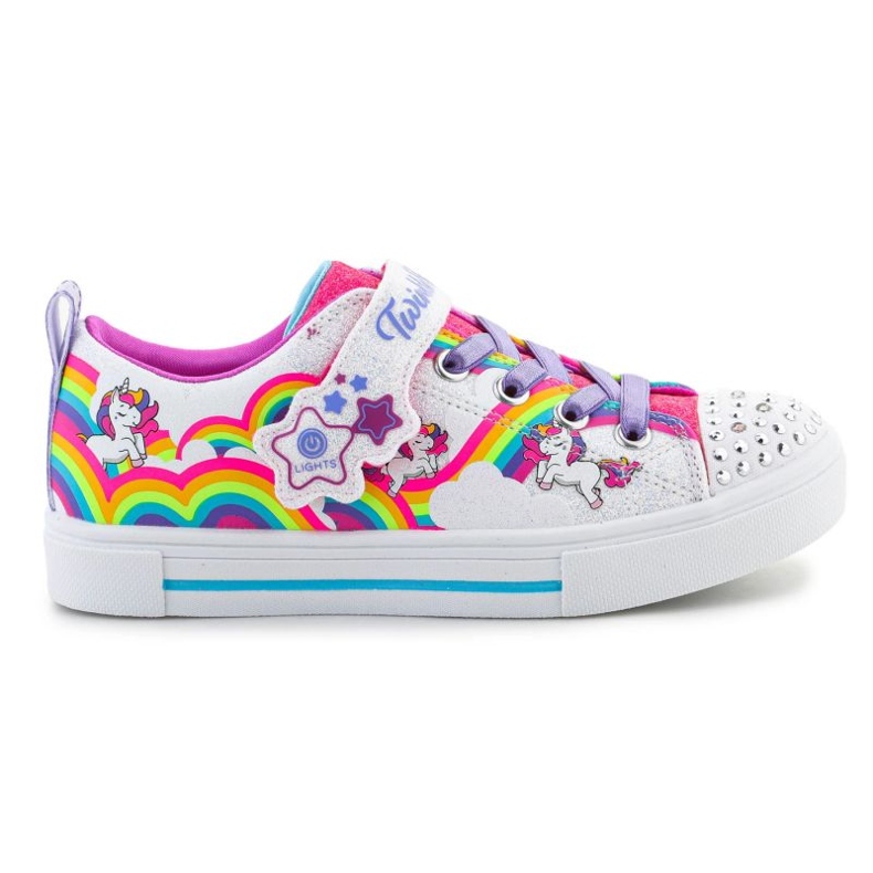 Skechers Twinkle Toes S Lights Twinkle Sparks chaussures Jumpin Clouds 314809L-WMLT multicolore