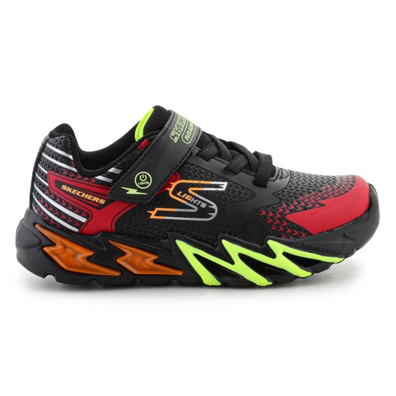 Chaussures Skechers S-Lights Flex-Glow Bolt 400138L-BKRD le noir Chaussures Skechers S-Lights Flex-Glow Bolt 400138L-BKRD le noir
