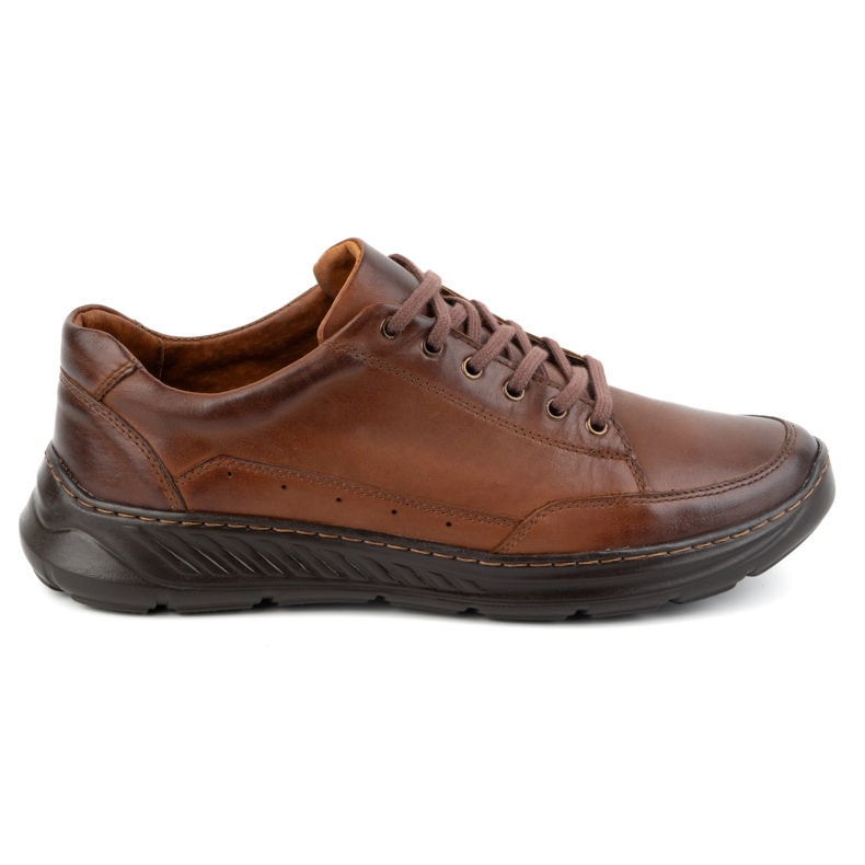 Olivier Chaussures décontractées en cuir pour hommes 928ma marron brun