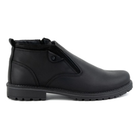 Olivier Bottines Chelsea homme en cuir, isolées, 140GT, noires