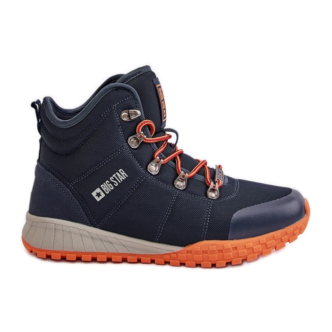 Chaussures de sport Trappers pour femmes Big Star KK274215 système de mousse à mémoire de forme bleu marine Chaussures de sport Trappers pour femmes Big Star KK274215 système de mousse à mémoire de forme bleu marine