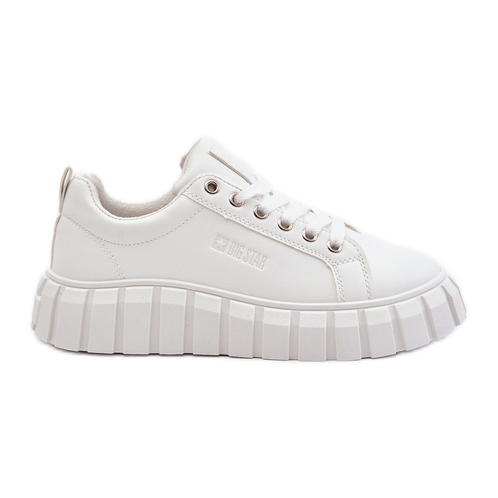 Baskets isolées Big Star pour femmes MM274616 Blanc blanche Baskets isolées Big Star pour femmes MM274616 Blanc blanche