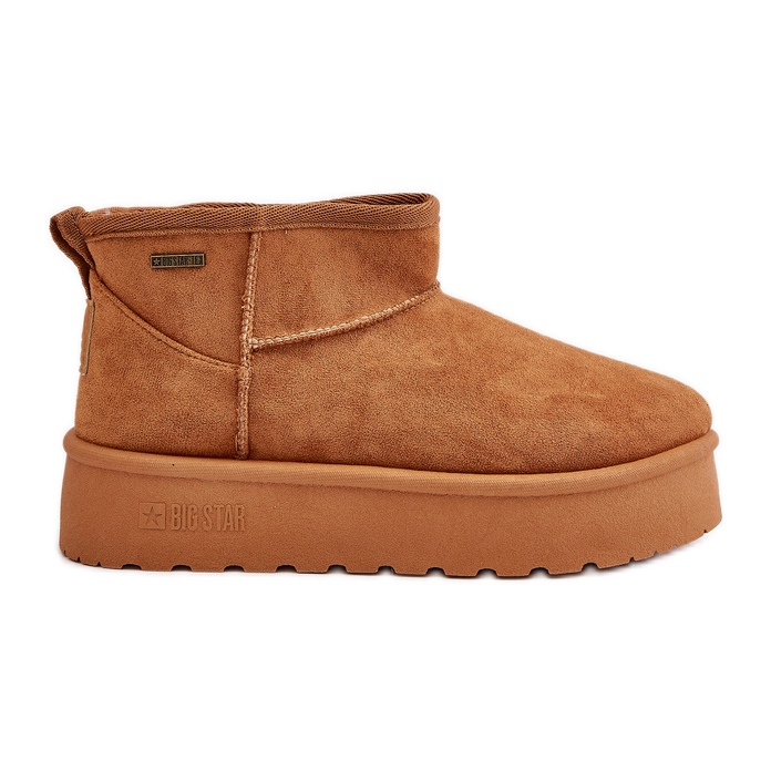 Bottes de neige à plateforme basse Big Star OO274A098 Camel brun