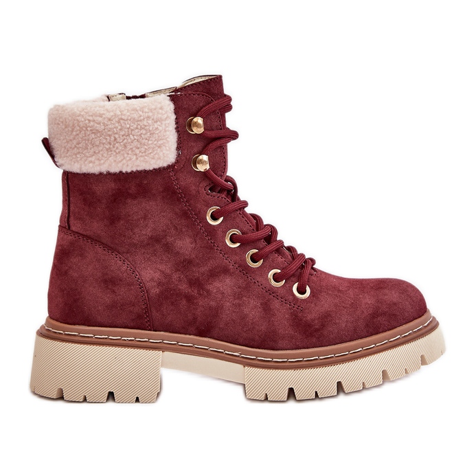 Bottes isolées avec fermeture éclair pour femme, bordeaux Ferelia rouge