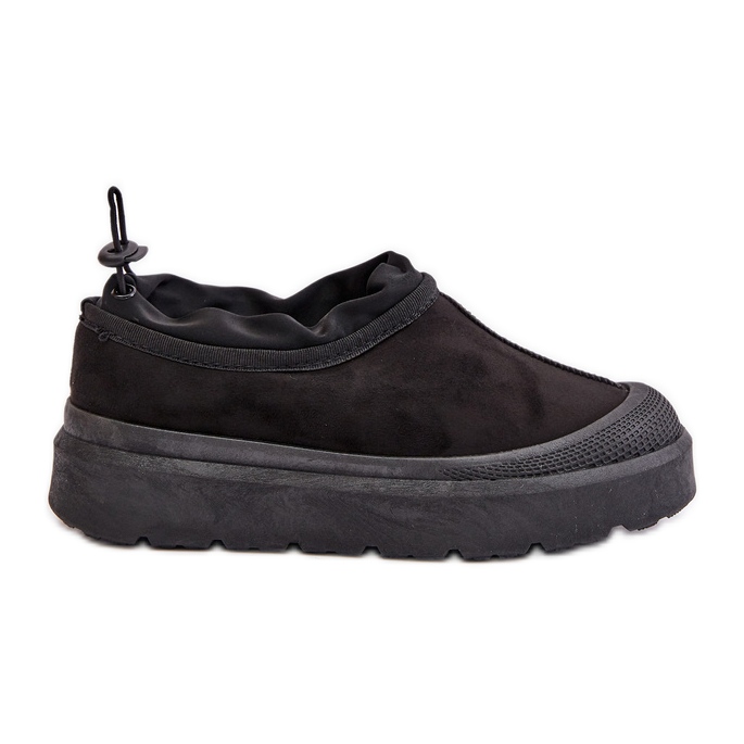 Bottes De Neige Plateforme À Tige Basse Femme Noir Izamine le noir