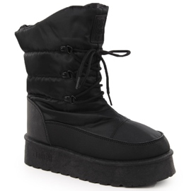 Boots de neige plateforme noires femme Big Star OO274884