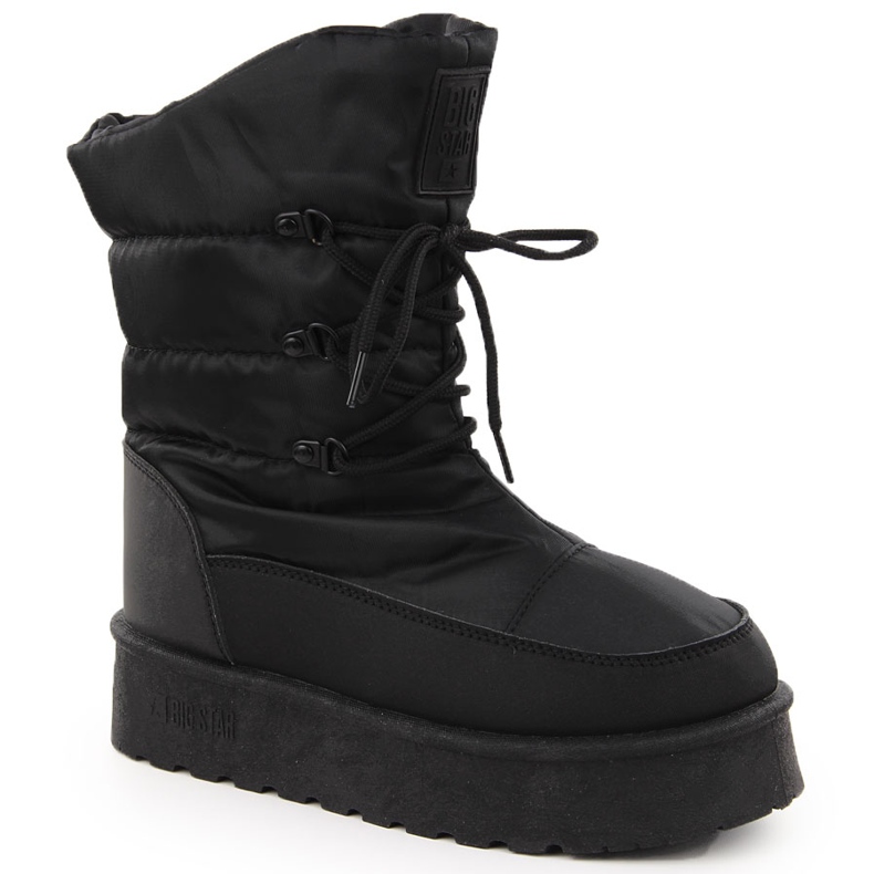 Boots de neige plateforme noires femme Big Star OO274884 le noir
