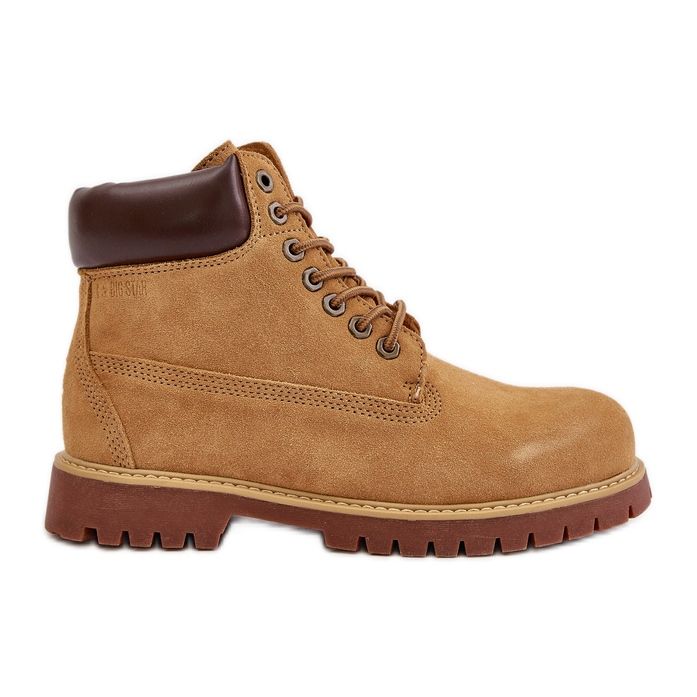 Bottes isolées en daim pour hommes Big Star OO174136 HI-POLY System Camel brun