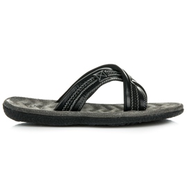 Mckeylor Pantoufles d'été pour hommes noir