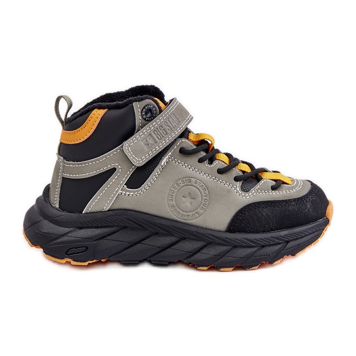 Chaussures Trekking Enfant Trappers Isolées Avec Velcro Big Star OO374181 Kaki vert