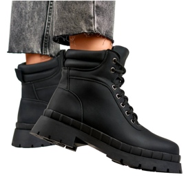 Bottes femme, légèrement isolées, noires 8538A-B le noir