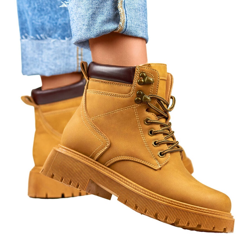 Bottes isolées femme camel 9501-PA-C brun