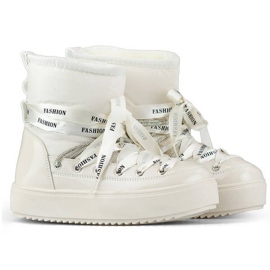 Bottes de neige pour femmes, bottes à lacets, beige 5754-4BE