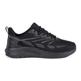Vico Chaussures de sport en mesh noires pour hommes
