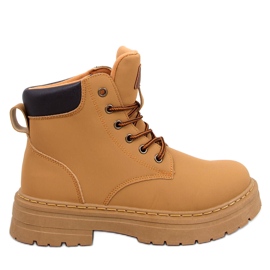 Bottines en bois femme Kellers Camel brun