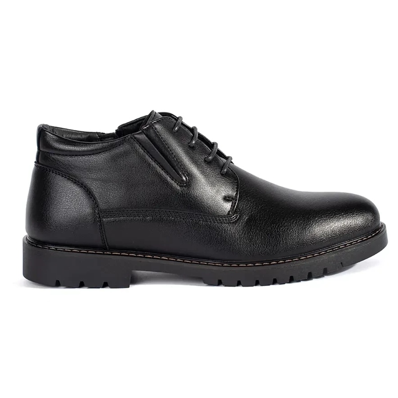 Bottines à lacets isolées noires pour homme le noir