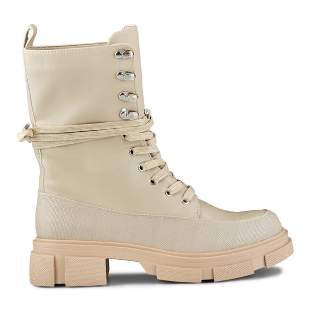 Bottines non isolées pour femme, beige JH21-31BE Bottines non isolées pour femme, beige JH21-31BE