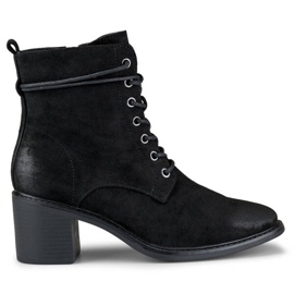 Bottines isolées pour femmes, noires, 260052B-SU