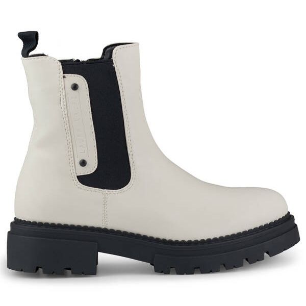 Bottines femme semelle épaisse, beige clair Laura La.Fi 250004BE-PU Bottines femme semelle épaisse, beige clair Laura La.Fi 250004BE-PU