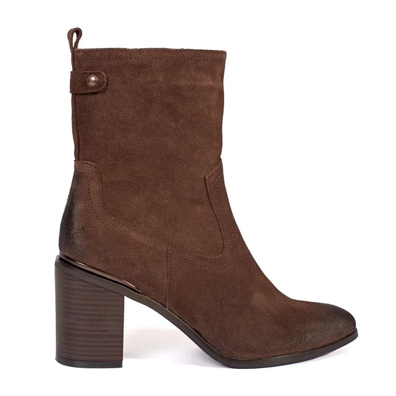 Bottines pour femmes en cuir marron de Sergio Leone brun