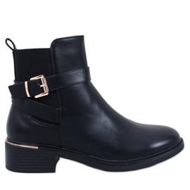 Bottines Chelsea classiques avec boucle, Cowans Noir le noir