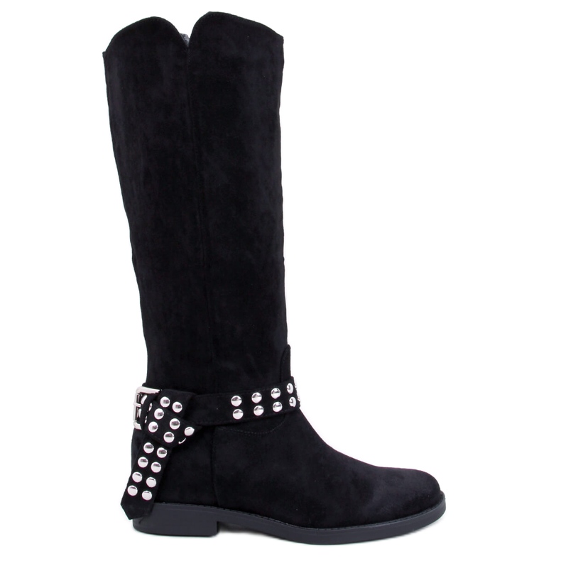 Brews Bottines femme en daim noires le noir