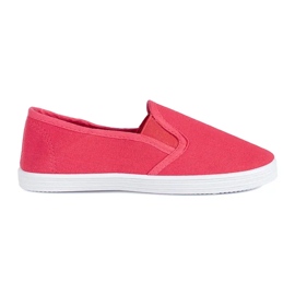 Baskets slip-on enfant rouges