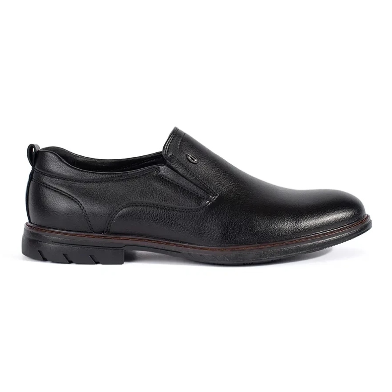 Chaussures à enfiler noires pour hommes le noir Chaussures à enfiler noires pour hommes le noir