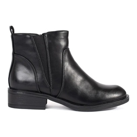 Bottines Chelsea femme noires à talons bas