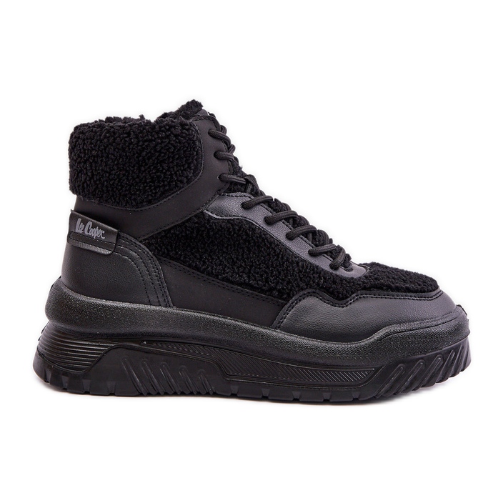Baskets à plateforme pour femmes avec fourrure en peau de mouton Lee Cooper LCJ-24-47-3145 noir le noir Baskets à plateforme pour femmes avec fourrure en peau de mouton Lee Cooper LCJ-24-47-3145 noir le noir