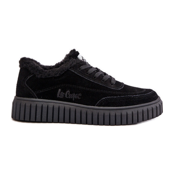 Baskets en cuir doublées de fourrure pour femme Lee Cooper LCJ-24-01-2973 Noir le noir Baskets en cuir doublées de fourrure pour femme Lee Cooper LCJ-24-01-2973 Noir le noir
