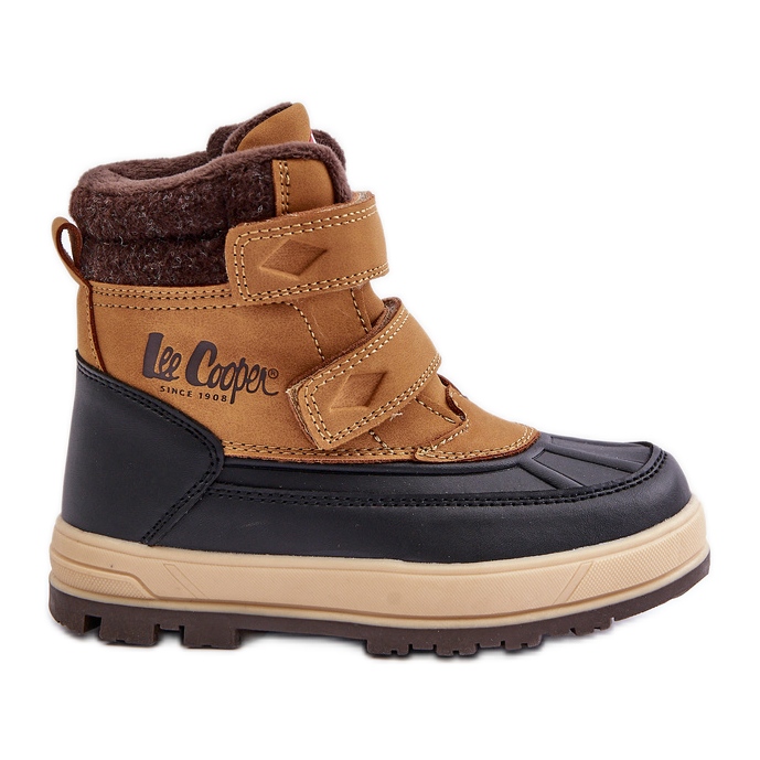 Bottes de neige isolées pour garçons Lee Cooper LCJ-23-01-2059 Camel brun