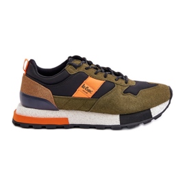Baskets isolées pour hommes Lee Cooper LCJ-24-03-3007 Vert