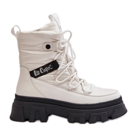 Bottes de neige zippées pour femmes Lee Cooper LCJ-24-47-3142 Blanc