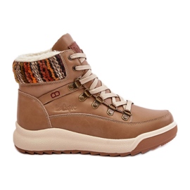 Bottes chaudes en cuir pour femmes Lee Cooper LCJ-24-01-2985 Beige