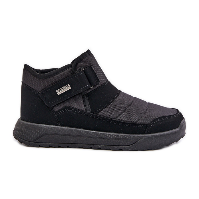 Bottes de neige d'hiver isolées pour hommes Progress PROGJ-22-153 Noir le noir
