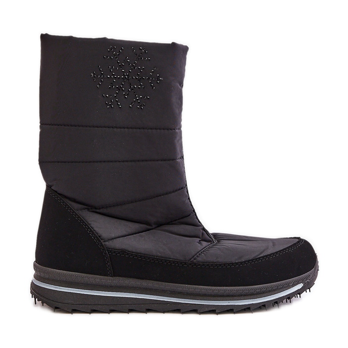 Bottes de neige avec fermeture éclair pour femmes Progress PROGJ-22-130 Noir le noir