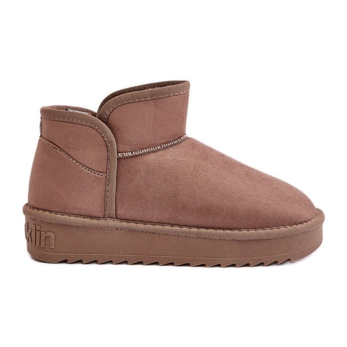 Bottes de neige à plateforme pour femmes D.Franklin DFSH370010 Taupe beige